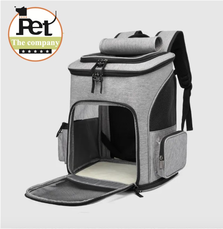 BH1004 Outdoor Weekend Expandable Pet backpack Oxford Cats Puppy with Ventilated Breathable Mesh Expandable Bag